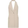 Linen Helm Vest in Natural