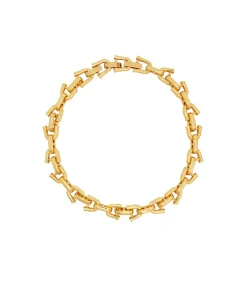 Link Statement Necklace in Gold