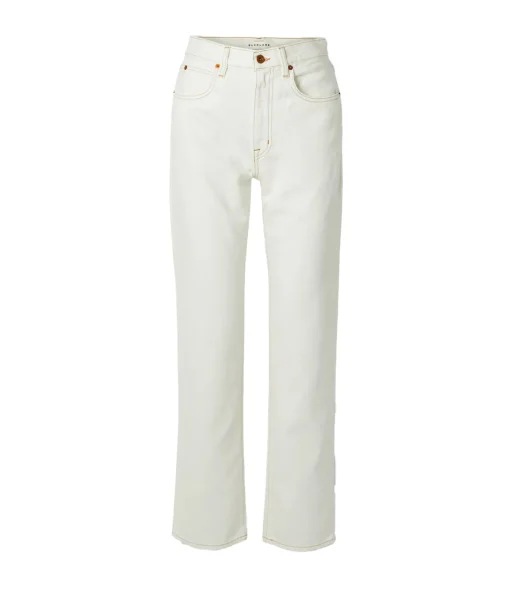 London High Rise Straight in Natural White