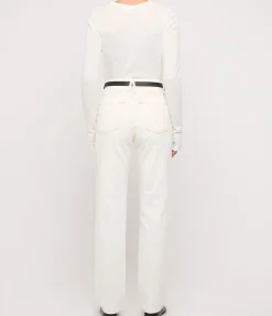 London High Rise Straight in Natural White