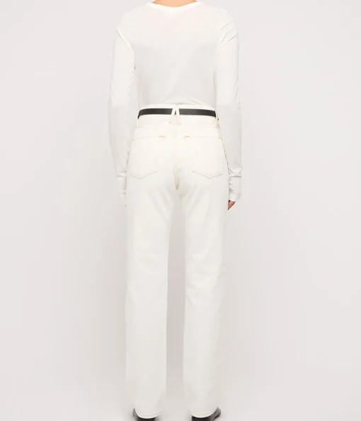 London High Rise Straight in Natural White