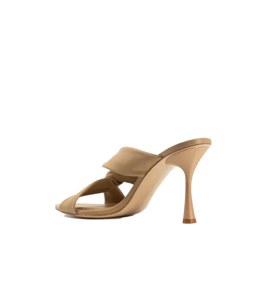 Loop Knotted Heel in Beige