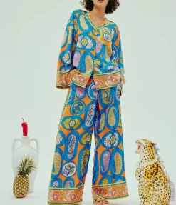 Luis Pants in Tangerine