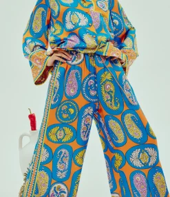 Luis Pants in Tangerine