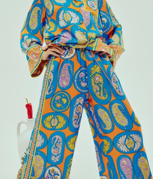 Luis Pants in Tangerine