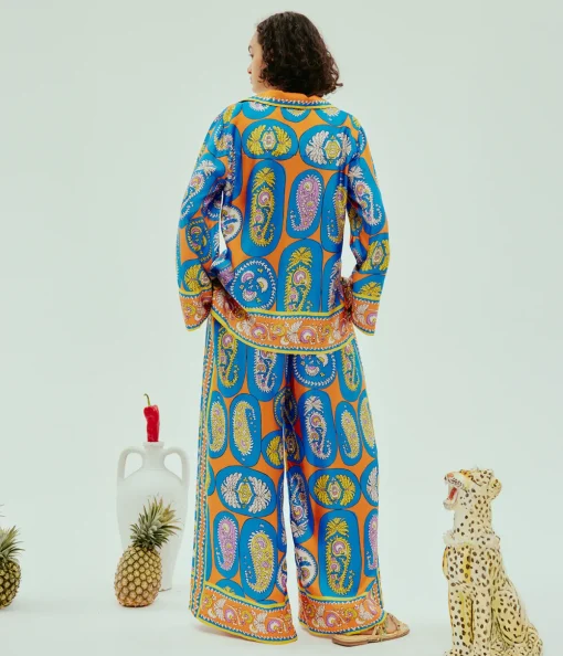 Luis Pants in Tangerine