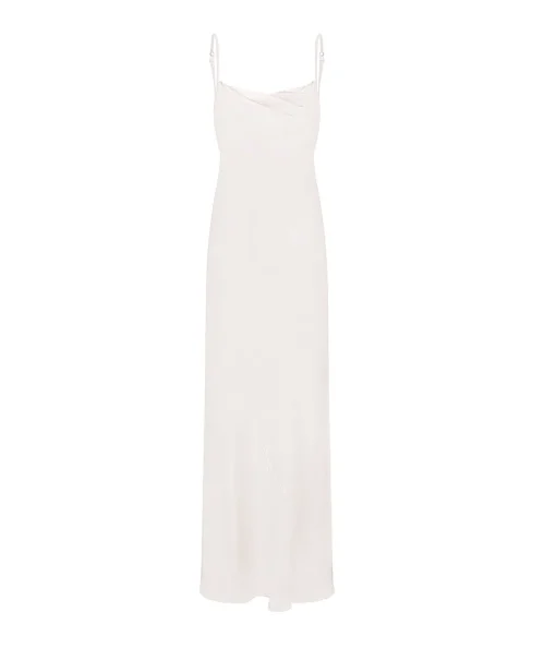 Luna Cowl Neck Maxi Dress in Ivory