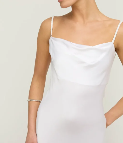 Luna Cowl Neck Maxi Dress in Ivory