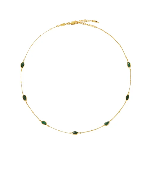 Magma Gemstone Charm Choker in Gold