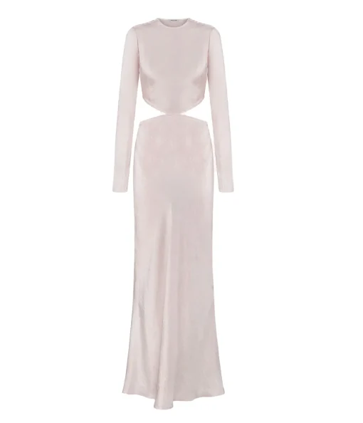 Martha Long Sleeve Maxi Dress in Pink