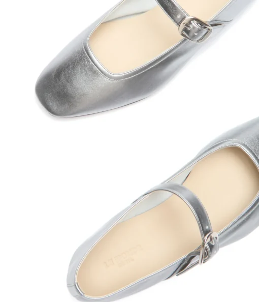 Mary Jane Ballet Flat in Silver