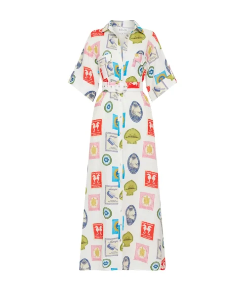 Memento Dress in Holiday Stamp