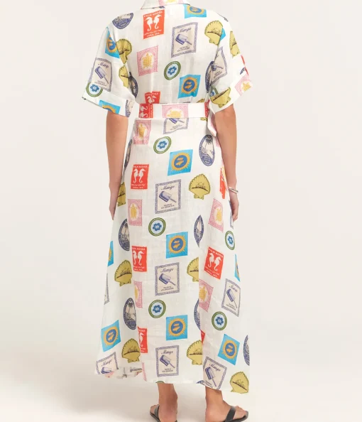 Memento Dress in Holiday Stamp