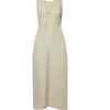 Mimi Linen Bias Dress in Flax
