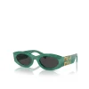 Miu Miu Oval Sunglasses in Green
