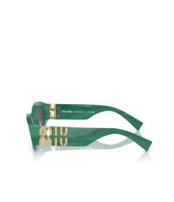 Miu Miu Oval Sunglasses in Green
