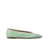 Moa Nappa Leather Flat in Mint