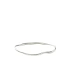 Molten Ripple Bangle in Silver