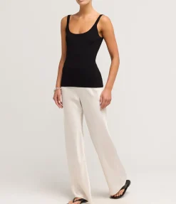 Myrna Bias Pant in Oyster