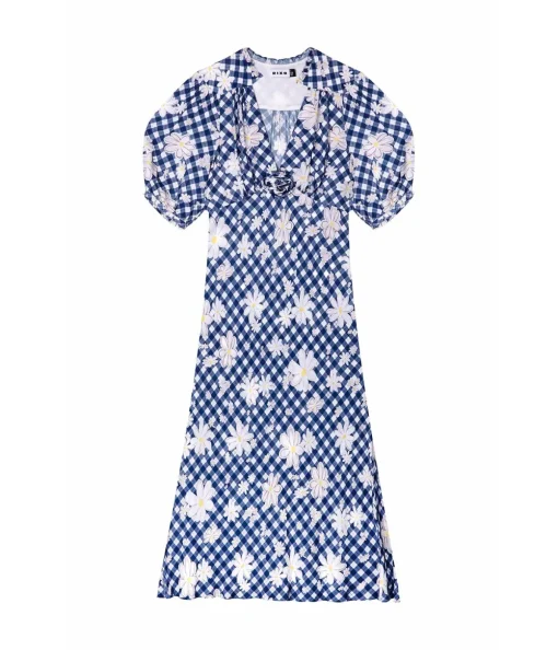 Nicolette Dress in Riviera Daisy Check