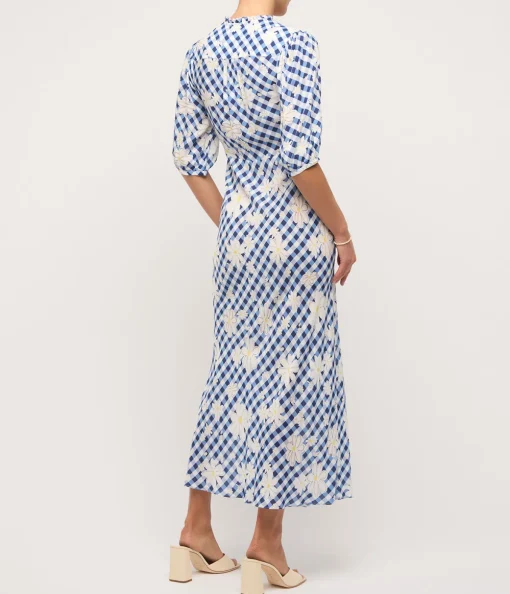Nicolette Dress in Riviera Daisy Check