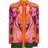 Nova Crepe Top in Seventies Orange