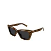 Oversized Sharp Cat-eye Shaped Sunglasses in Havana