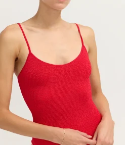 Pamela One Piece Swimsuit in Red