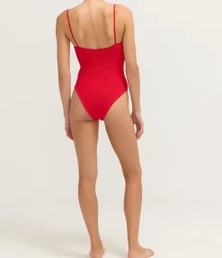 Pamela One Piece Swimsuit in Red