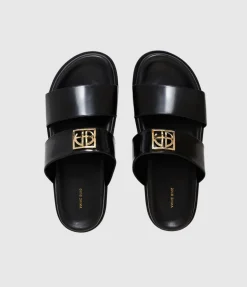 Parker Slides in High-Shine Black