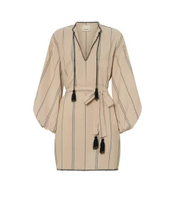 Plato Dress in Kolonaki Stripe