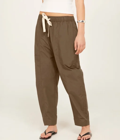 Poplin Pant in Olive
