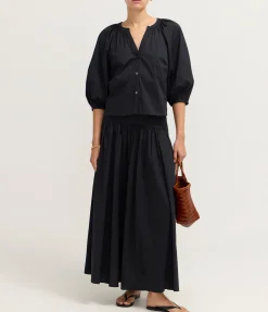 Procida Maxi Skirt in Black
