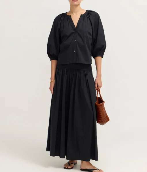 Procida Maxi Skirt in Black