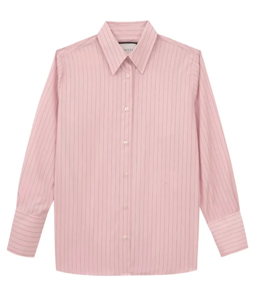 Puglia Shirt in Baby Pink and Cappuccino