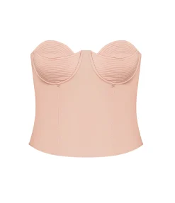 Raya Bodice Top in Peach