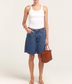 Relaxed Jean Short in Heritage Blue