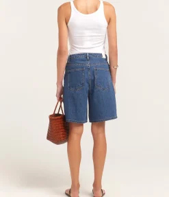 Relaxed Jean Short in Heritage Blue