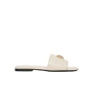 Ria Monogram Slides in Ivory