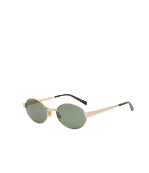 Round Metal Frame Sunglasses in Gold