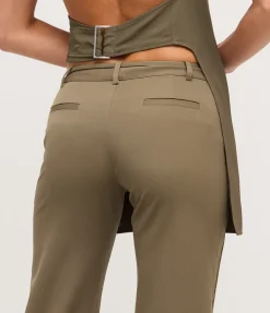 90's Panelled Pant in Kelp