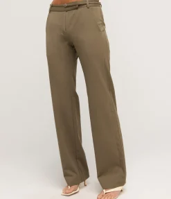 90's Panelled Pant in Kelp