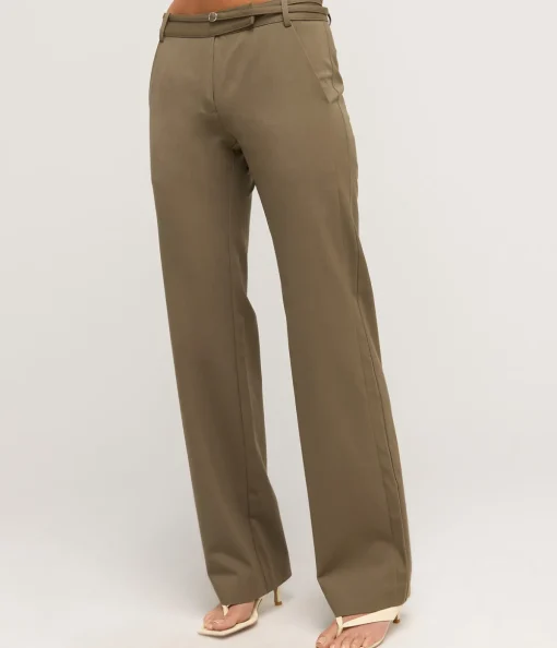 90's Panelled Pant in Kelp