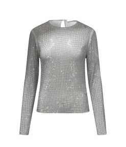 Samagda Dimante Top in Light Grey