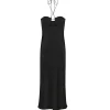 Sarah Halter Midi Dress in Black