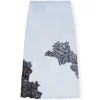 Satin Lace Skirt in Skyway