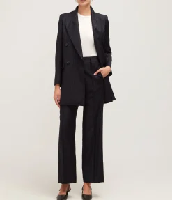 Slouch Straight Leg Trouser in Navy