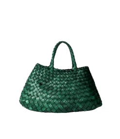Small Santa Croce Leather Bag in Forest