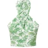 Smocked Kai Top in Clover Toile
