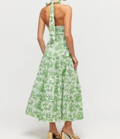 Smocked Kai Top in Clover Toile